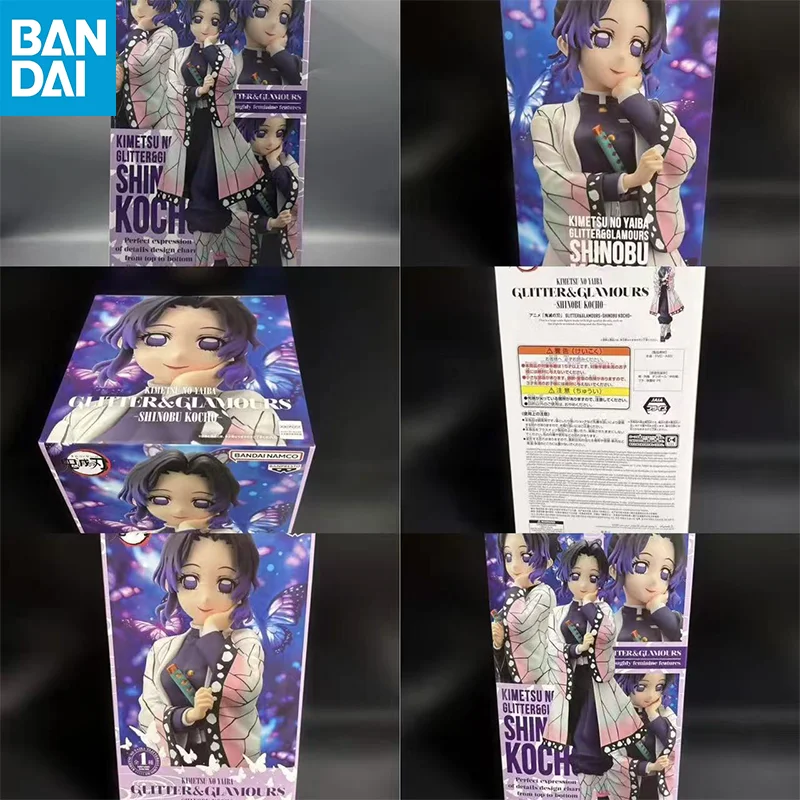 

Оригинальная фигурка BANDAI NAMCO BANPRESTO Demon Slayer Kimetsu no Yaiba GLITTER GLAMOURS SHINOBU KOCHO, модель детской игрушки в подарок