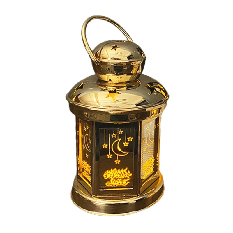 3D Acrylic Ramadan Lamp Night Light Bedroom Bedside Muslim Festival Table Lamp Muslim Party Hanging Decorations