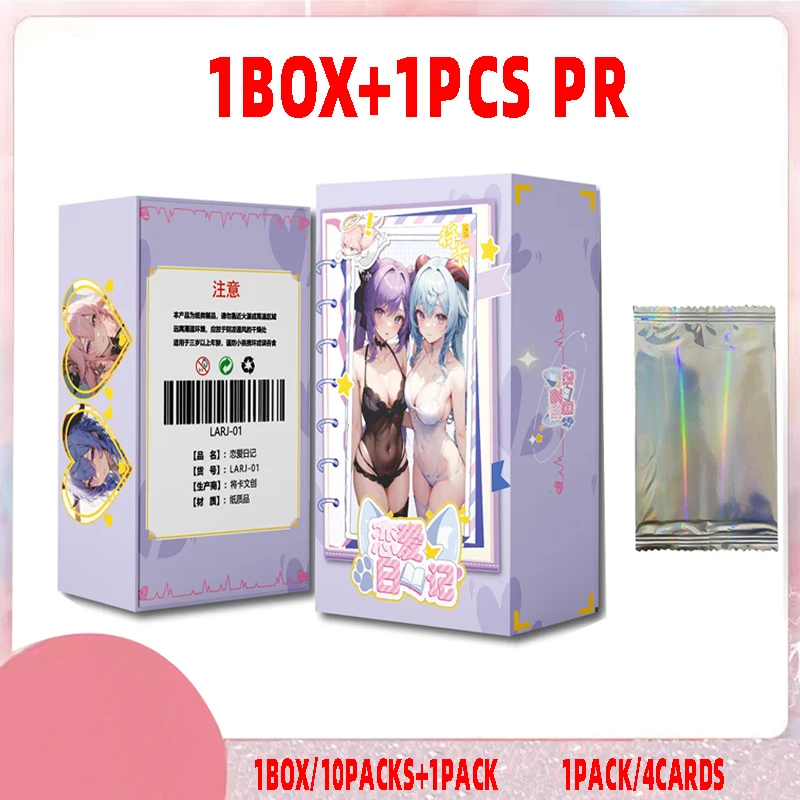 2023 New Goddess Story Collection Metal Cards Love Diary Booster Box Anime Girls Swimsuit Bikini Feast Toys  Hobbies Gift