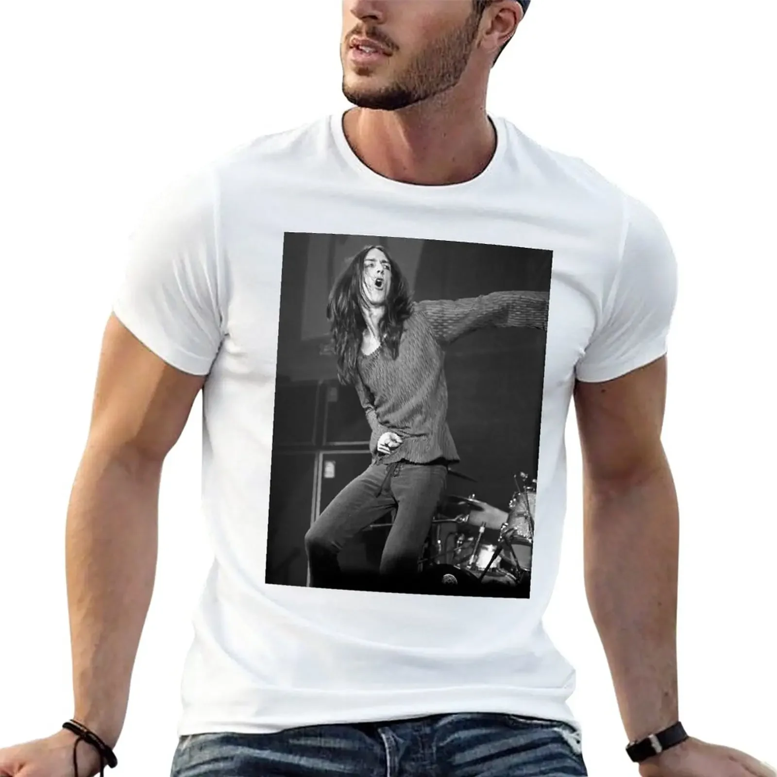 Chris Robinson - BW Photograph T-Shirt designer shirts vintage t shirts heavyweights anime tshirt mens fashion