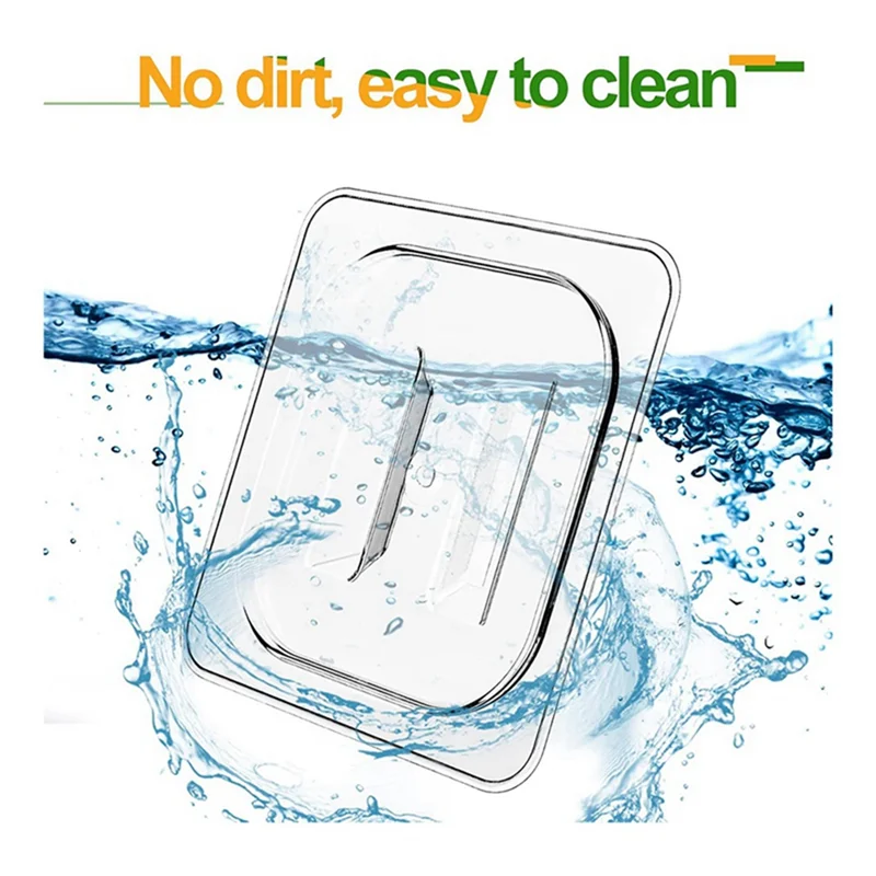 

Polycarbonate Food Pan Lids 15 Pcs With Handle 1/6 Size Clear Steam Pan Covers For Restaurant Hotel Commercial Pan