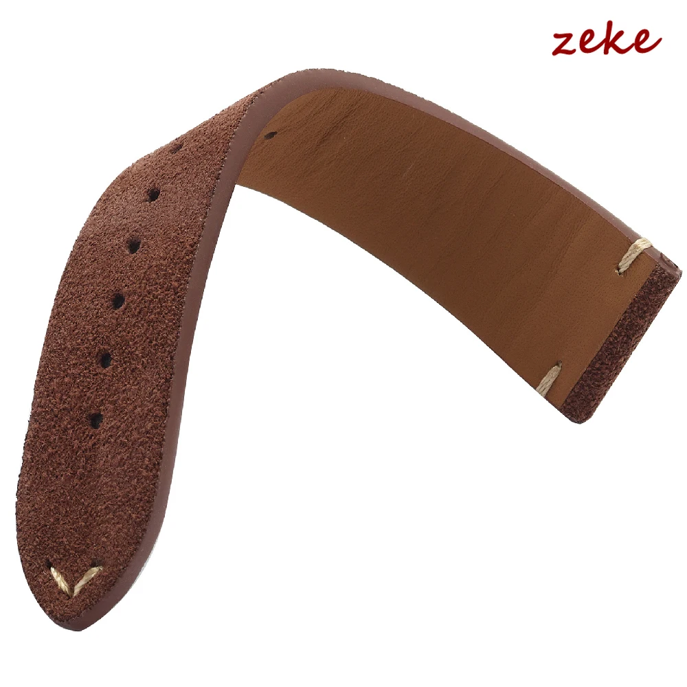 Premium Genuine Leather Watch Band Quick Release 14mm/16mm/18mm/20mm/22mm Suede Watch Straps for Samsung for Seik for Oris Watch image 6