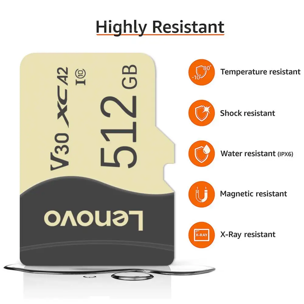 Lenovo 2Tb Hoge Snelheid Geheugenkaarten 512Gb Micro Tf/Sd Kaart 1Tb Sd Geheugenkaart 128Gb Sd Kaart Adapter Vrij Voor Stoomdek