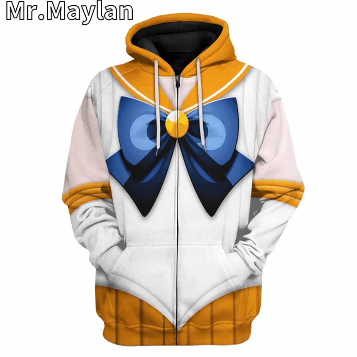 Sailor Venus Custom Cosplay Costume Apparel 3D Unisex Hoodie Men Sweatshirt Streetwear Zip Pullover Casual Jacket Tracksuits-88