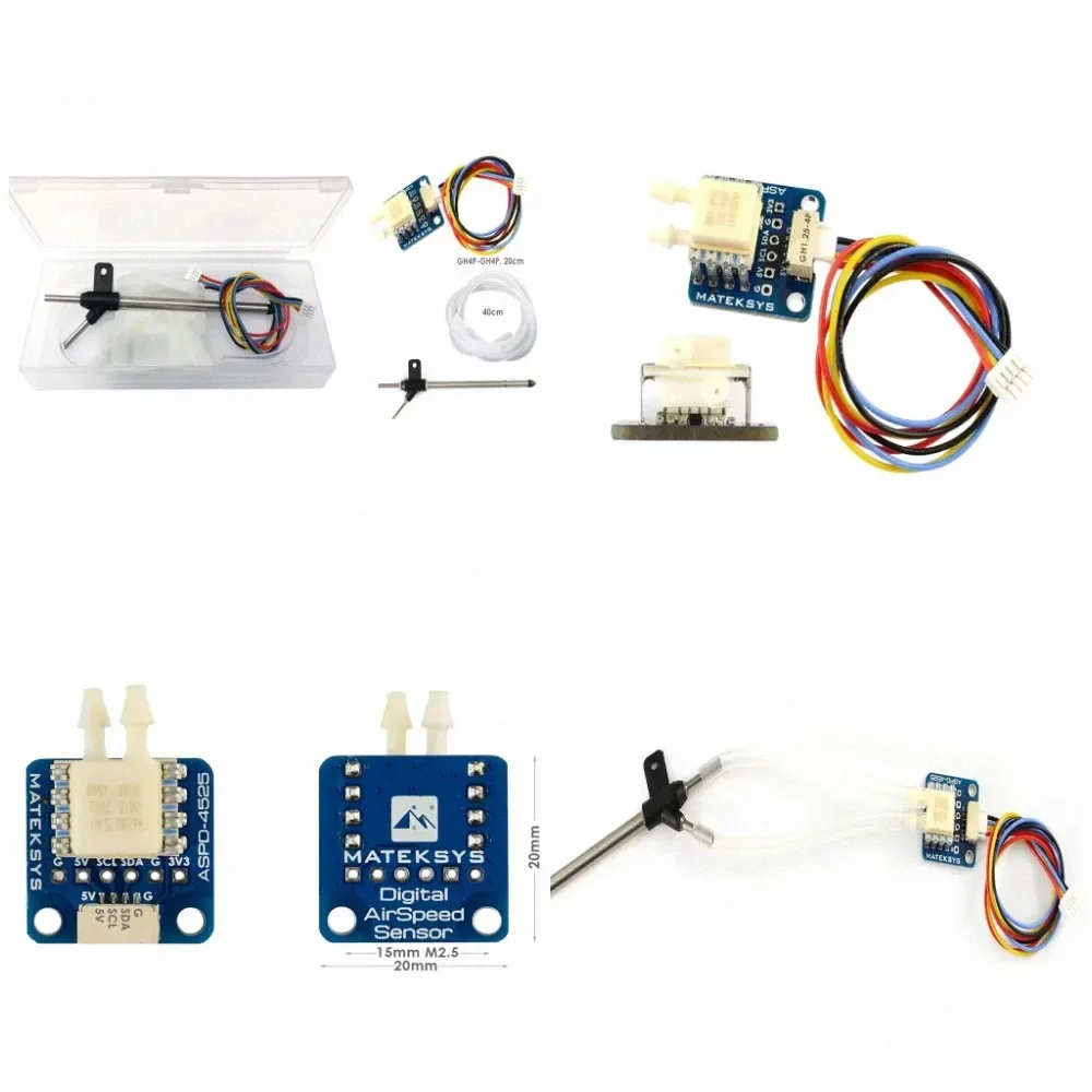 Matek System Mateksys 4525 Analog Airspeed Sensor ASPD-4525 for RC FPV Racing Drone Frame F405 F722 F411 WING