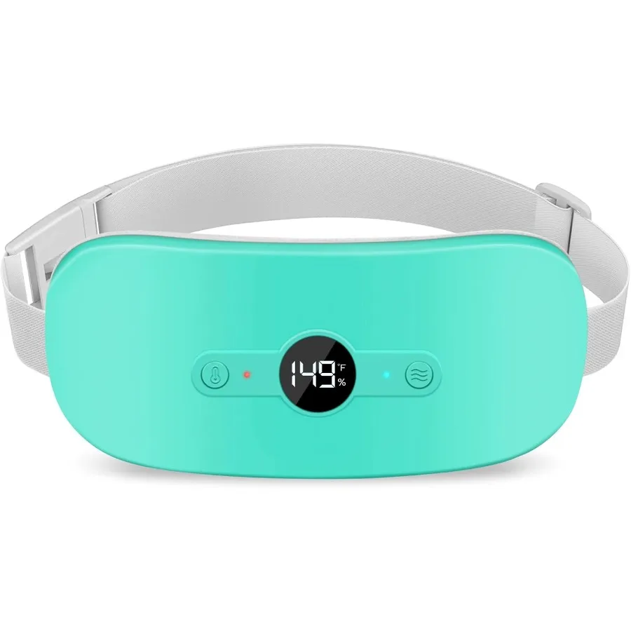 

Portable Electric Cordless Heating Pad for Period Cramps Pain Relief with 6 Heat Levels and 6 Massage Modes Ideal for Menstrual