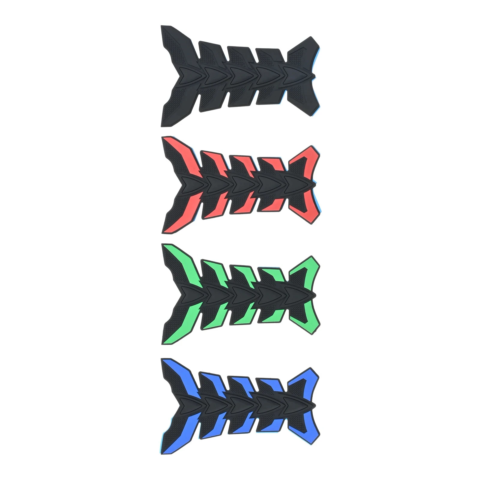 

3D Carbon Fiber Motorcycle Tank Pad Protector Sticker Fish Bone Style Motorcycle Oil Tank Stickers 20.5*13.5cm Car-styling