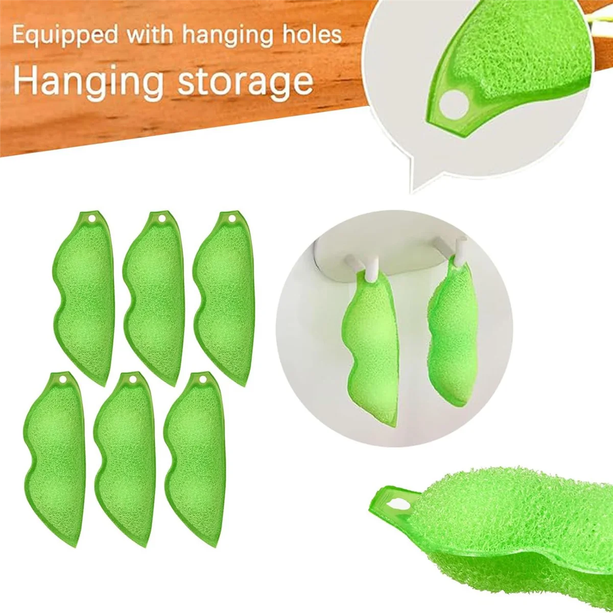 6Pcs Beans Shaped Bottle Cleaning Sponge, Magic Beans Cleaner Reusable Bottle Cleaning Beans Sponge Internal Cleaning