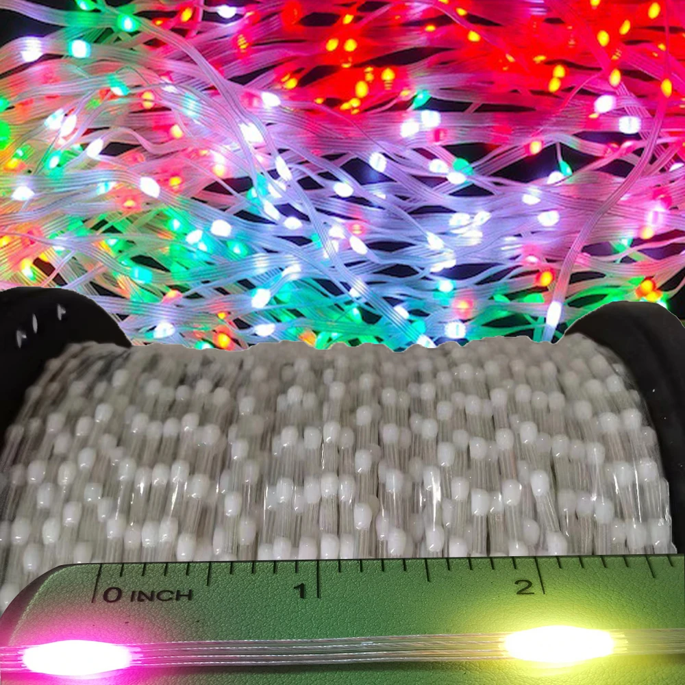 500 m10000leds WS2812B RGBIC oświetlenie adresowalne lampki RGBIC Smart światełka taśmowe do zasłon Dreamcolor DIY jasny sznurek DC5V