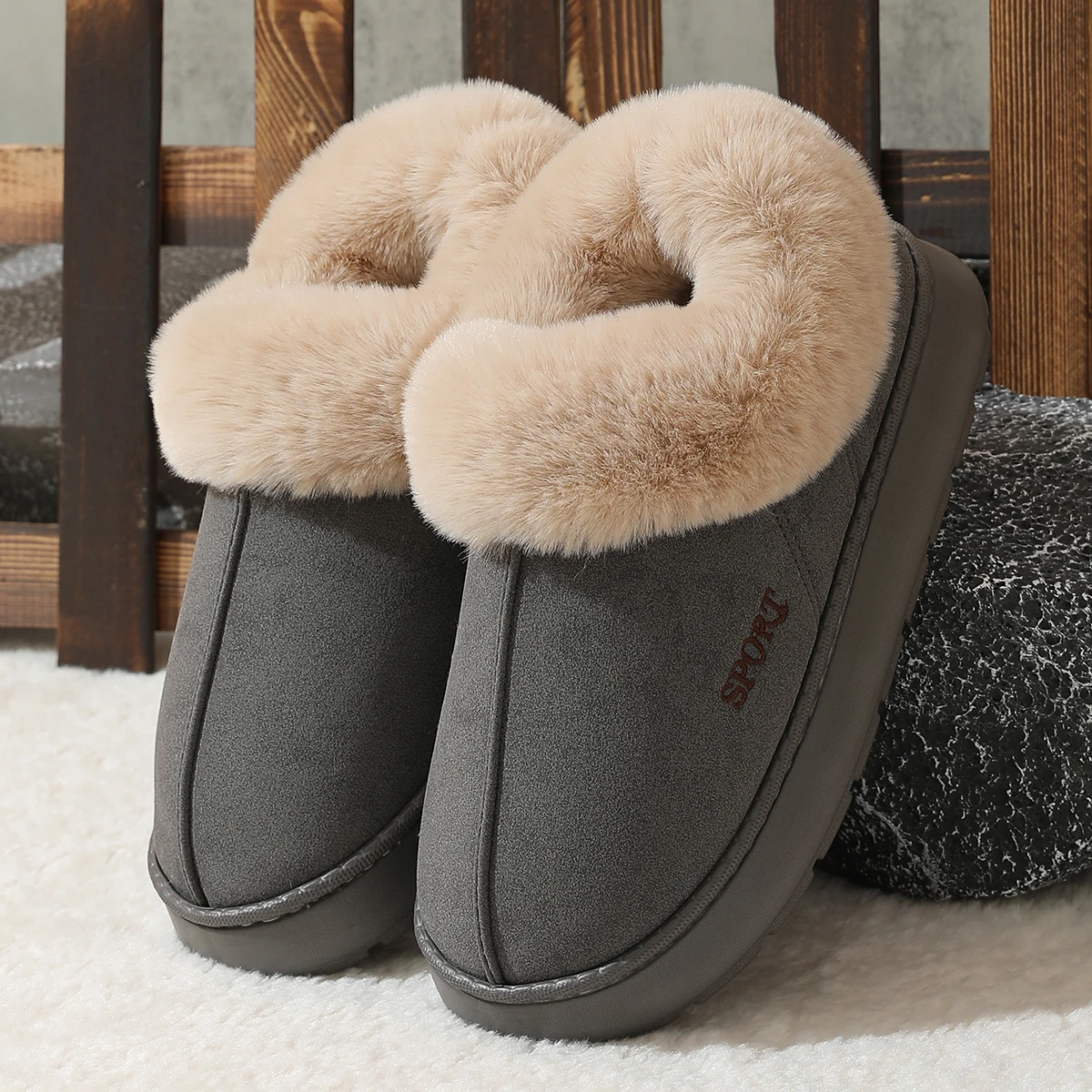 men's winter shoes 2025 Indoors casual cheap shoes clearance free shipping thermal insulation lining slip-resistant and durabl image 2