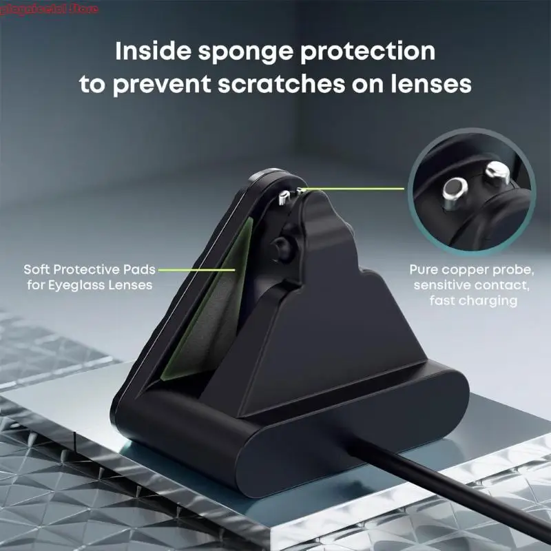 E8BA شحن سريع لشحن Ray أذكى نظارات ABS ABS قاعدة شحن مع آمنة #2