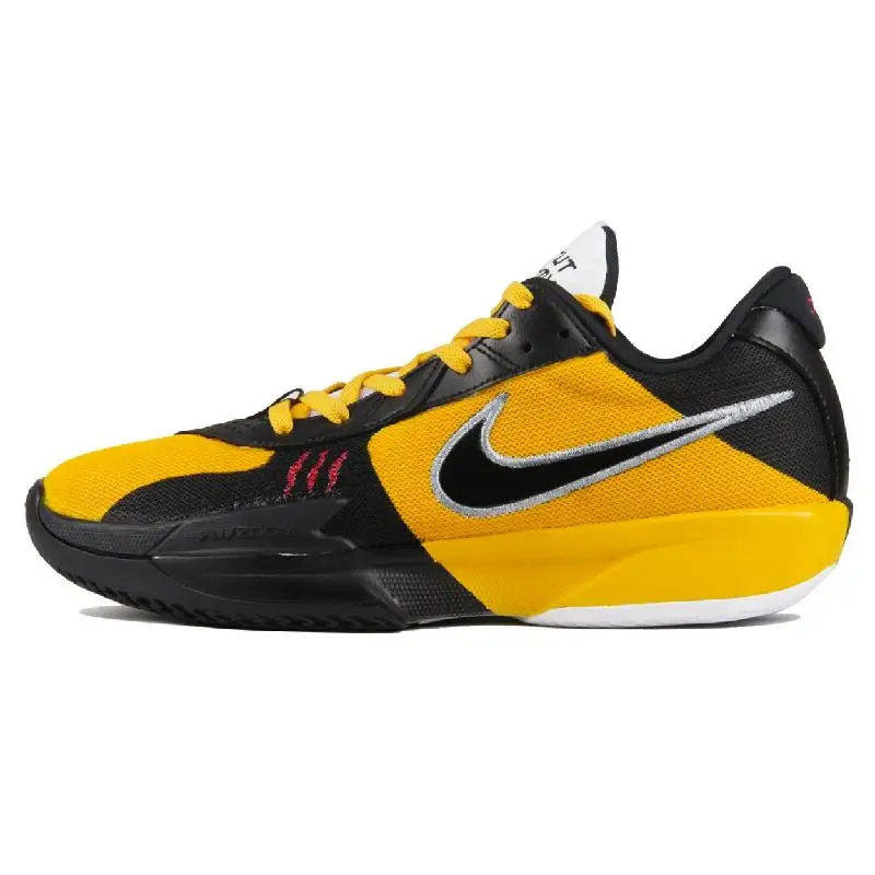 【Настроить】Nike Air Zoom G.T. Мужские баскетбольные кроссовки Cut Academy с низким берцем черного/желтого/красного цвета FB2598-100