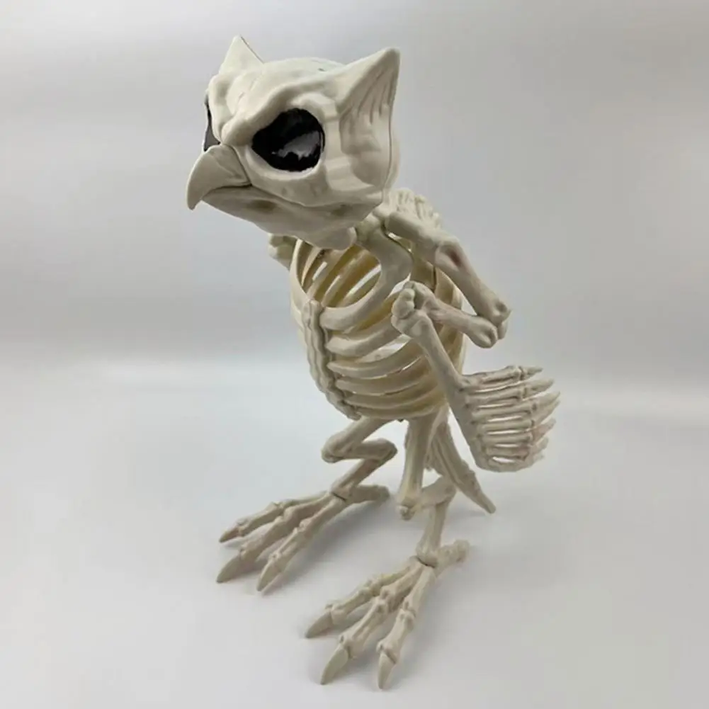 

Durable Plastic Skeleton Skeleton Spooky Halloween Skeleton Decorations for Haunted Houses Graveyard Scenes Parties Dog Bat Frog