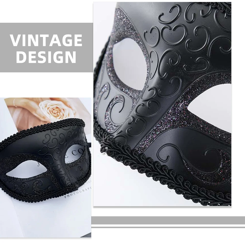 

Mask Festival Masks Shine Masquerade Props Carnival Party Plastic for and Fancy
