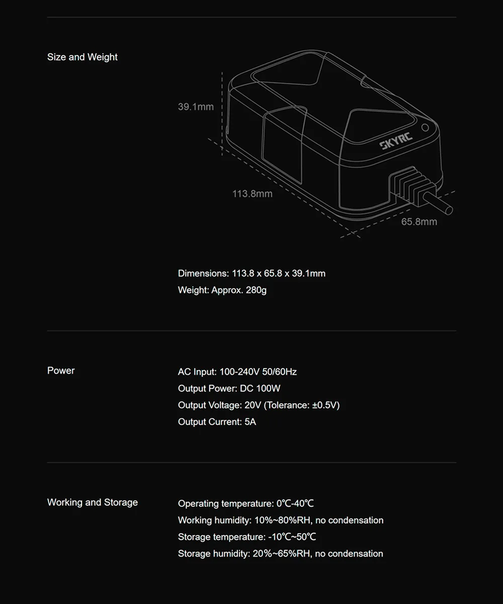 SkyRC B6 Neo Smart Charger DC 200W PD 80W LiPo Battery Balance Charger SK-100198 Compact 6S Charger Discharger