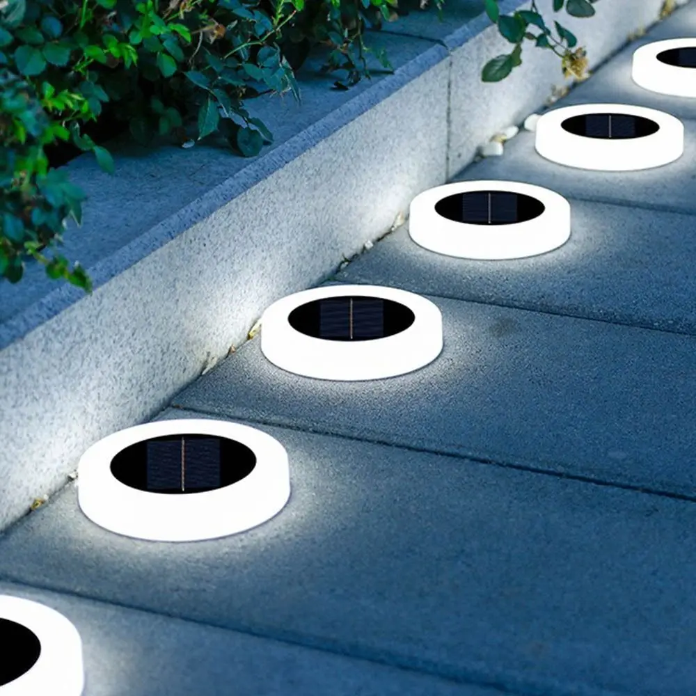 

2PCS Waterproof Solar Garden Lawn Lights Warm /White Light Dual-purpose Floor Under Spot Lamp Energy Saving Solar Powered