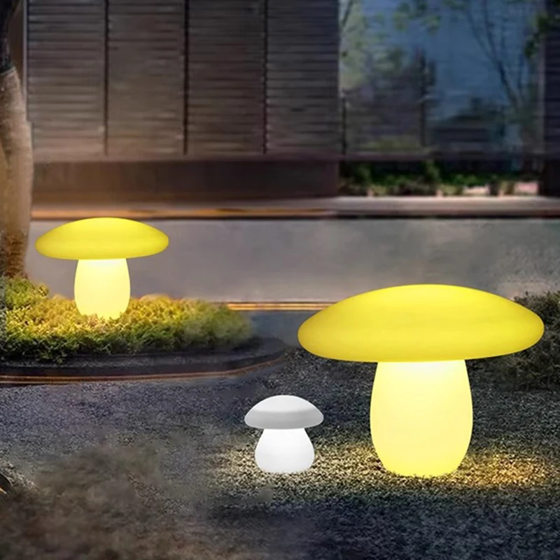 Luminous mushroom lamp lawn solar LED outdoor lighting solar lamp outdoor garden decoration outdoor garden lamp