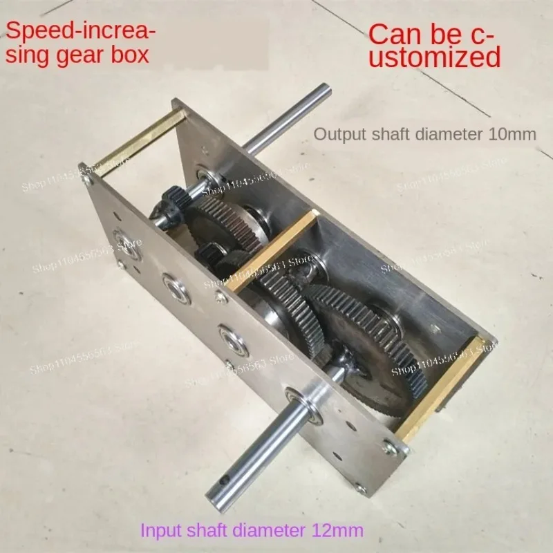 Hand Crank Generator Gear Box - Wind/Hydraulic Drive, Customizable Reducer for DIY Hydropower/Wind Power