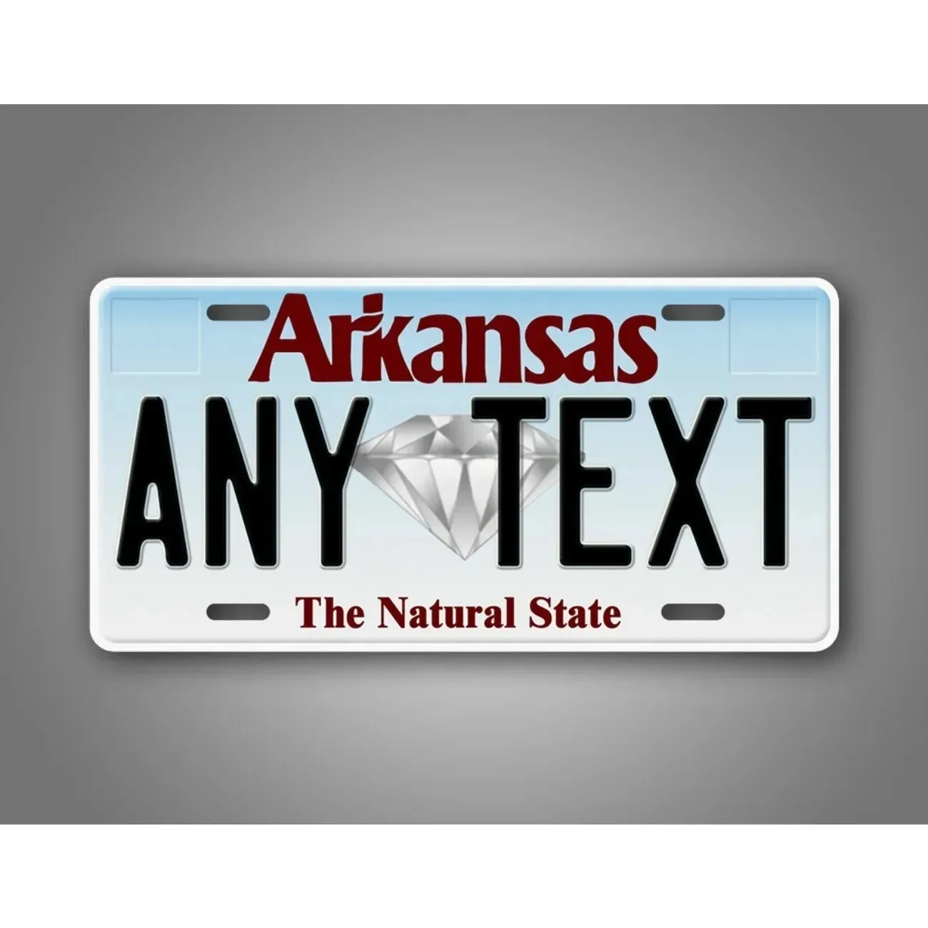 Custom Personalized Arkansas State Metal Tag Waterproof Dustproof Home Garage Wall Decor