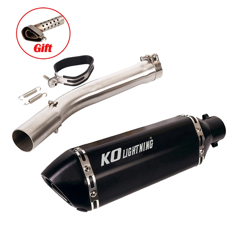 Uitlaatsysteem Voor Yamaha YZF-R6 R6S 1998 1999 2000 2001 2002 2003 2004 2005 Uitlaatpijp Motorfiets 51mm mid Uitlaat Slip Op