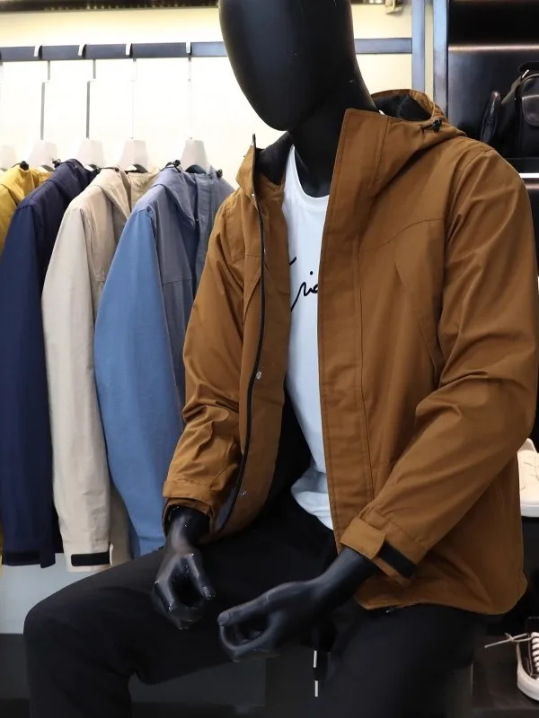 

Рекомендуется! Система Purple Label! Мужская уличная повседневная спортивная куртка с капюшоном, ветрозащитная, водонепроницаемая, приталенного кроя, с длинными рукавами