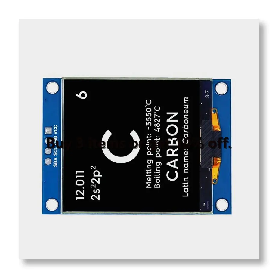 ●1.5 Inch 128x128 OLED Shield Screen Module, High Quality SPI I2C Display for STM32 and Arduino DIY Electronics Projects