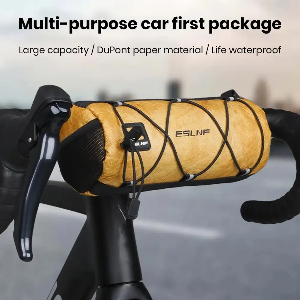 

Bike Handlebar Bag Handy Front Bike Bags With Zipper Waterproof Large Capacity Bicycle Handle Bar Bag For Road Mountain Bike