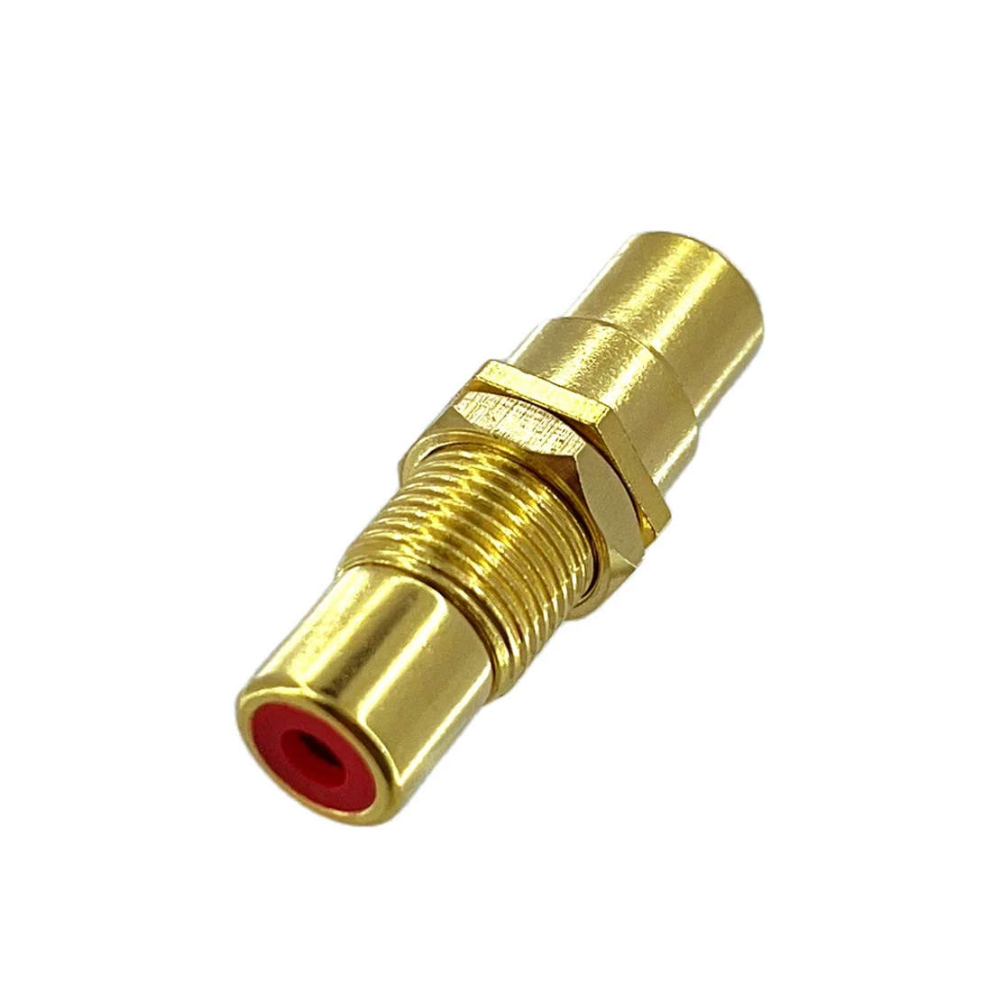 

Lotus Connector AV Female to Female Coupler Adapter with Nut for Audio Video