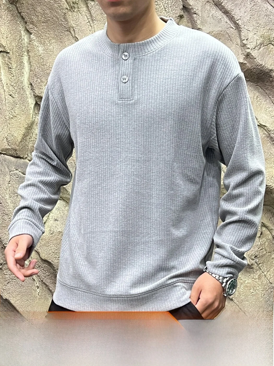 Italian Vintage Style Men's Knitted Hoodie Casual Breathable Long Sleeve Polyester Blend Comfortable Autumn Winter Top