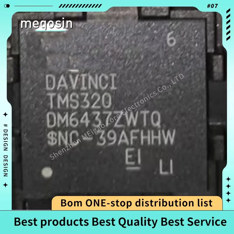 1pcs/lot TMS320DM6437ZWTQ TMS320DM6437BDM6437ZWTQ BGA361 Digital signal processor chips