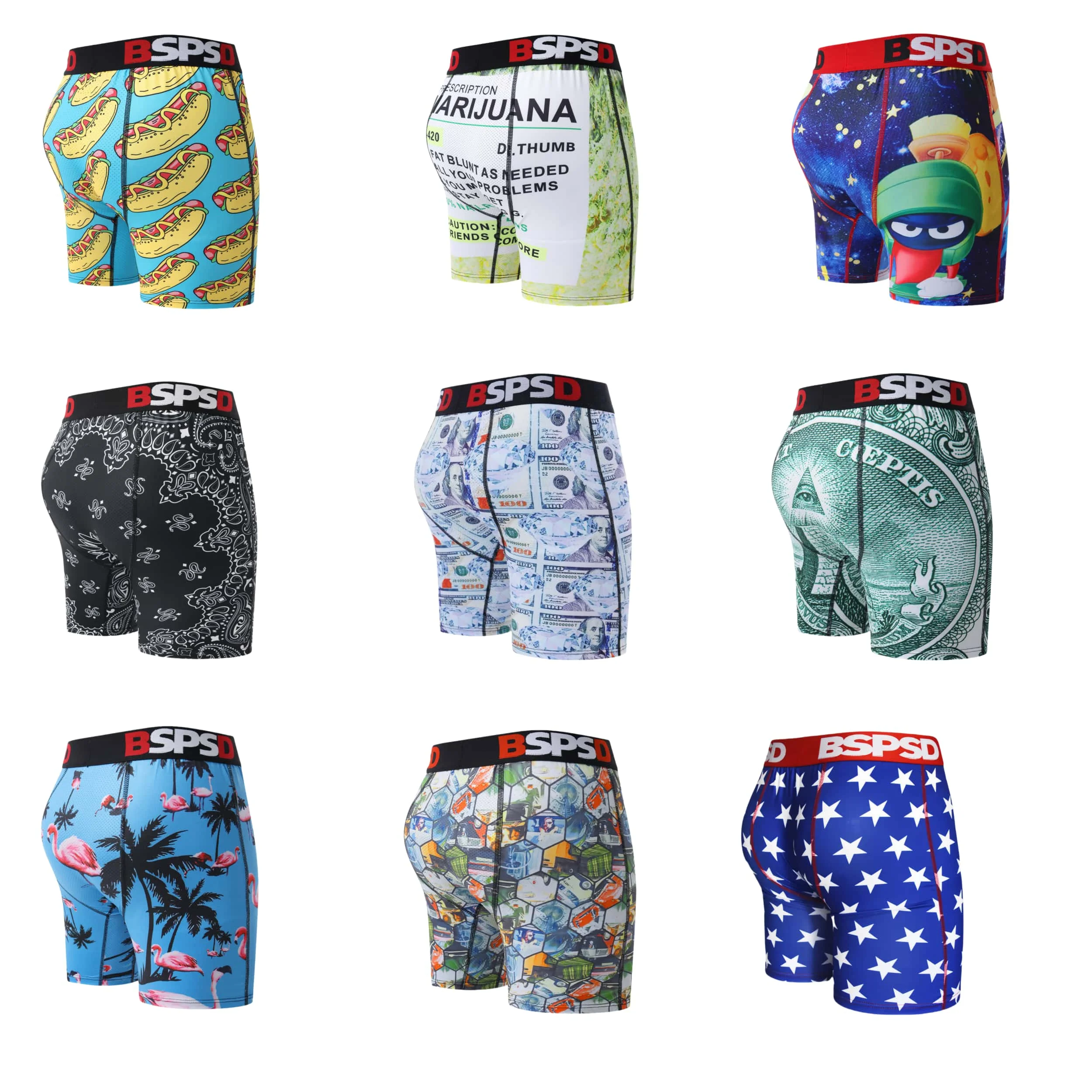

Men's Printed Boxer Shorts Breathable Soft Comfortable Casual Daily Plus Size Underwear M-5XL