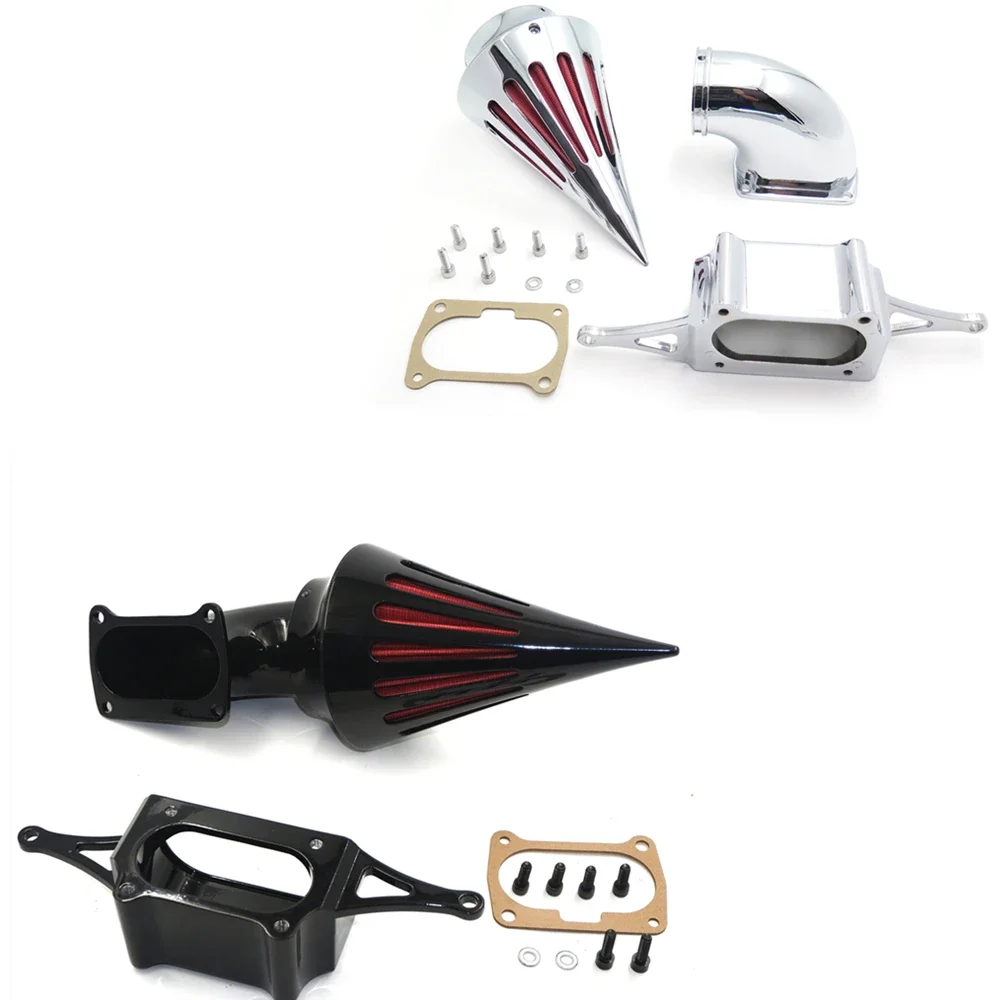 

Chrome Spike Air Intake Cleaner Kit for 2002-2010 Yamaha Roadstar Midnight Warrior Aftermarket Motorcycle Parts