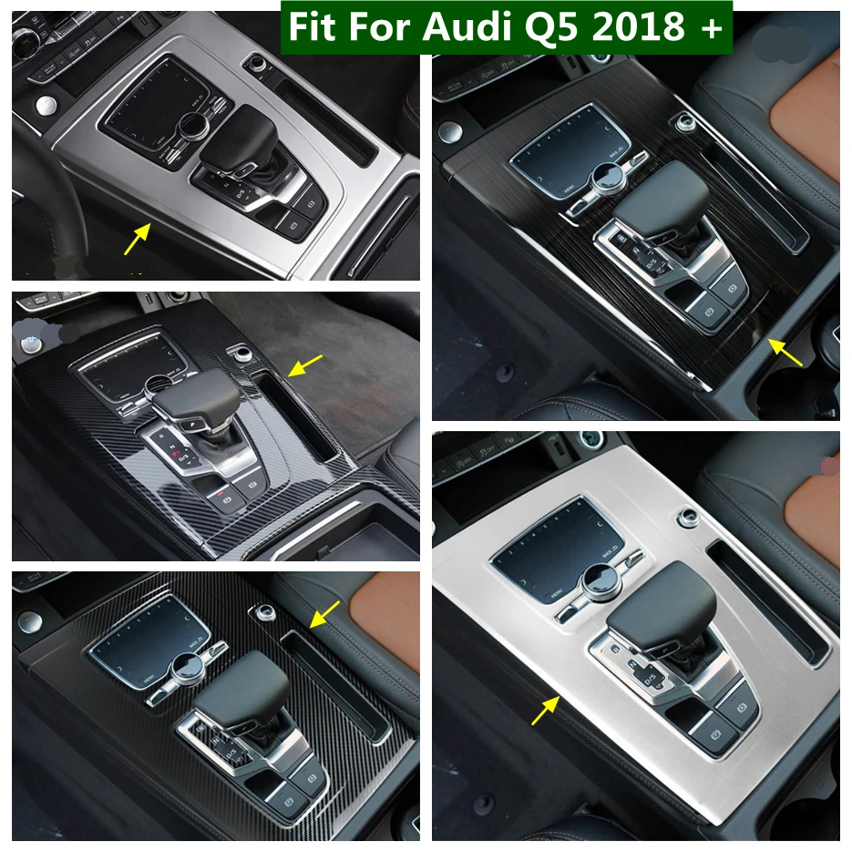 

Auto Accessories Gear Shift Panel Cover Trim Fit For Audi Q5 2018 - 2022 Trim Center Control Stalls Gear Box Decoration Frame