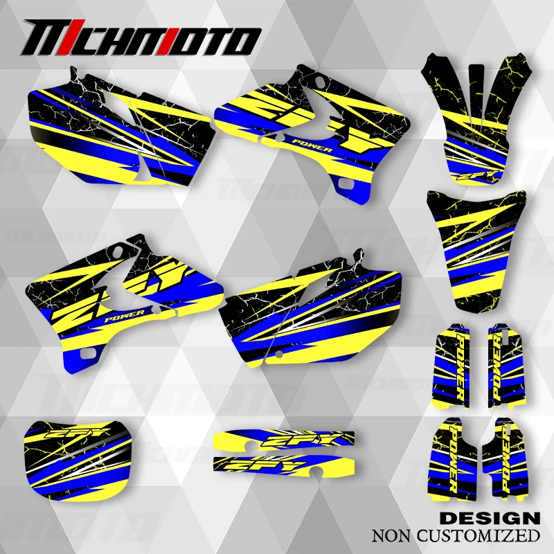 

MCHMFG For YAMAHA YZF250 450 2003 2004 2005 Graphics Decals Stickers Motorcycle Background Custom