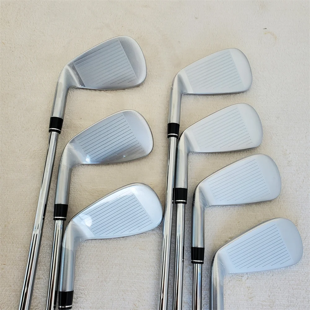 Conjunto De Ferro De Golfe Com Tampa Da Cabeça, Novo, Eixo De Grafite Ou Aço, Prata 770 Ferros 770, 4-9P, R, S Flex, 7Pcs