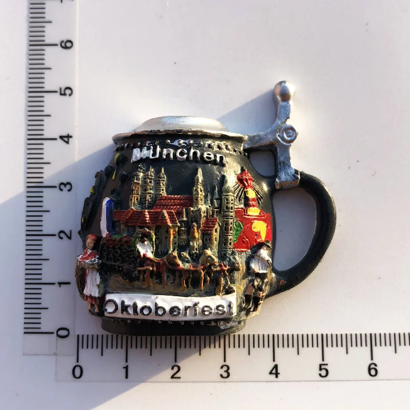 

Немецкий пивной дизайн, магнит на холодильник, наклейки в стиле культурного ландшафта, туристические сувениры, полимерные украшения ручной работы