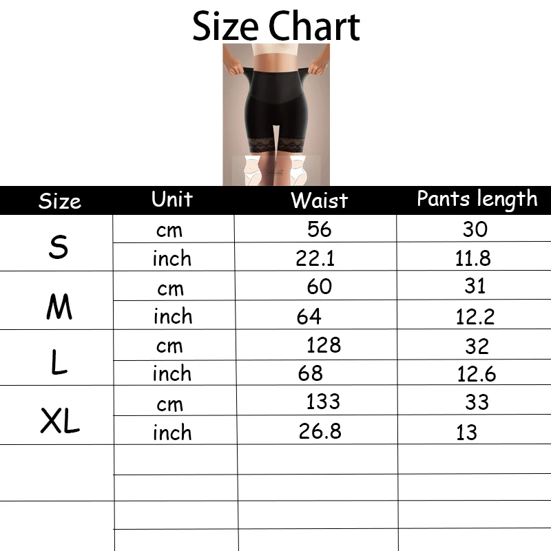 High Waisted Tummy Cinching Lace Women's Boxer Skirt Safety Bottoms