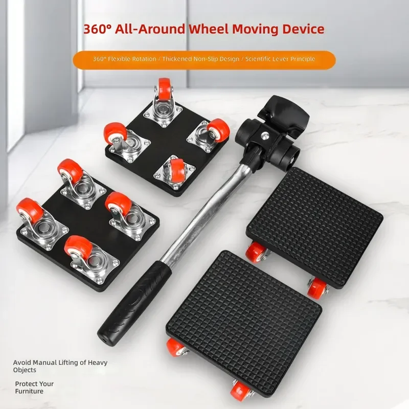 Furniture Mover Heavy Duty Universal Wheel Dolly Tool for Moving Bed Cabinet Sofa Labor Saving Handling Equipment Portable