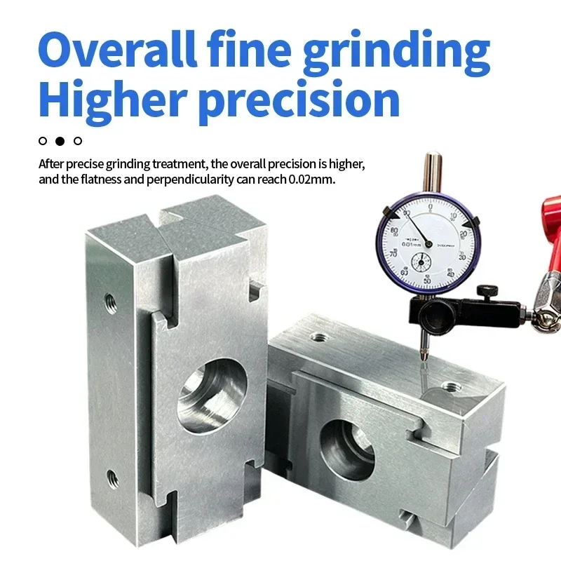 Precision Inclined-Plate Double-Sided OK Clamp M6 M8 M10 CNC Multi-Station Wedge-Shaped Clamping Block Assembly for Lathe