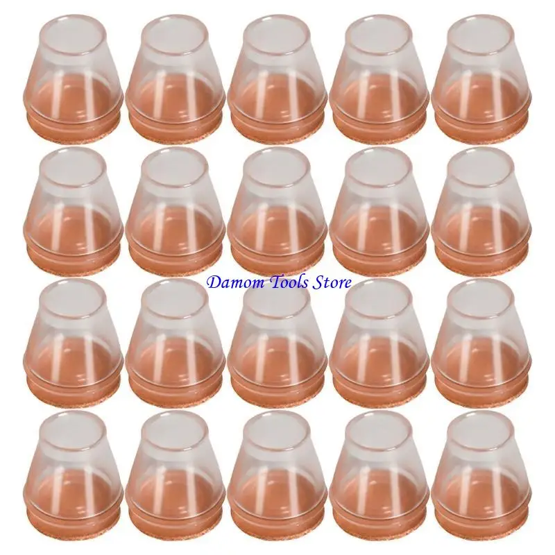 57BE 20pcs حماة ساق كرسي سميكة الساق ناعمة أغطية الساقين مع وسادة محسوسة