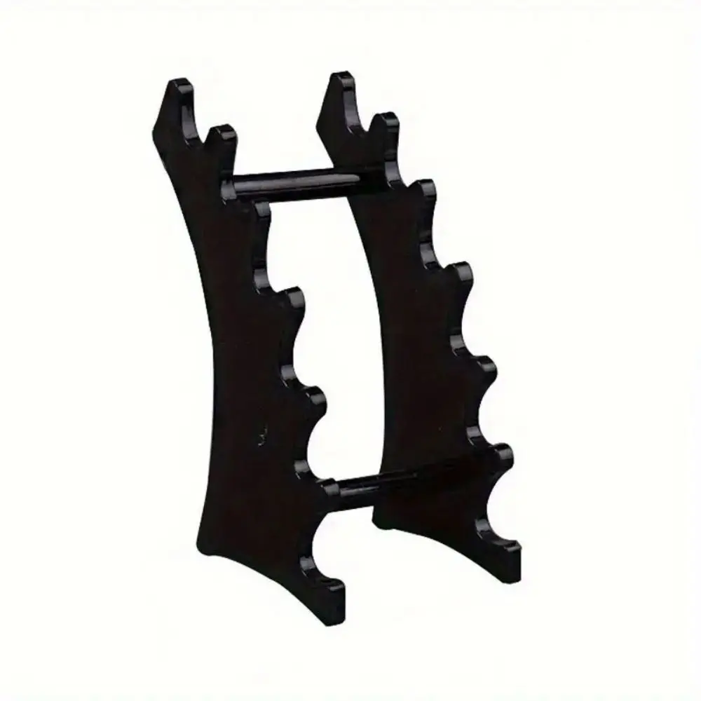 1 Pc Plastic Makeup Brush Rack Organizer Ladder Shelf Stationery Fan Display Rack Multifunctional Room Decor Storage Tool