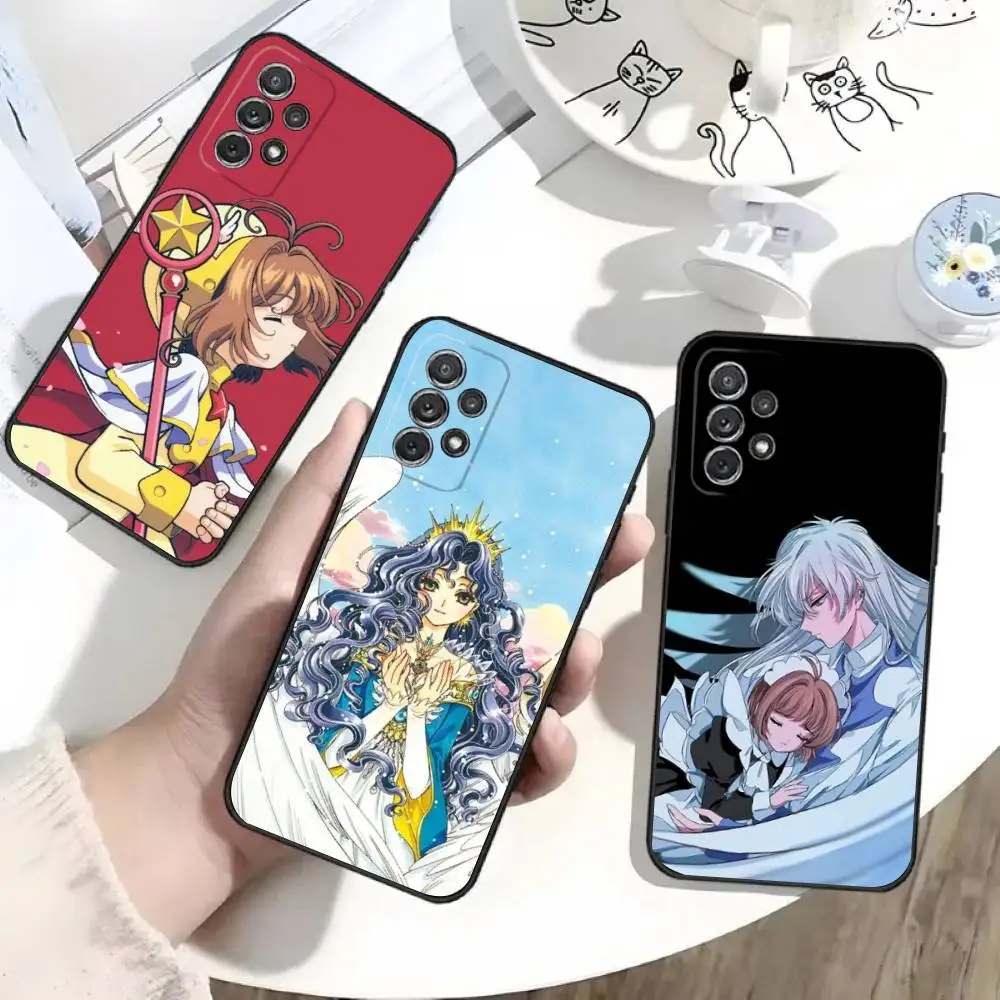 

Card C-Captor Sakura Phone Case For Samsung S25,S24,S21,S22,S23,S30,Ultra,S20,Plus,Fe,Lite,Note,10 Black Soft Shell