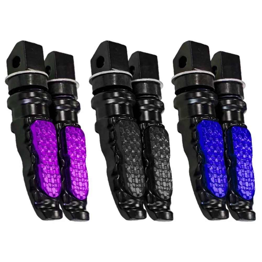 1 Pair Motorcycle Rear Passenger Foot Pegs Pedals Off-road Motorcycle Parts Foot Pedal Modification Motorbike Pedal