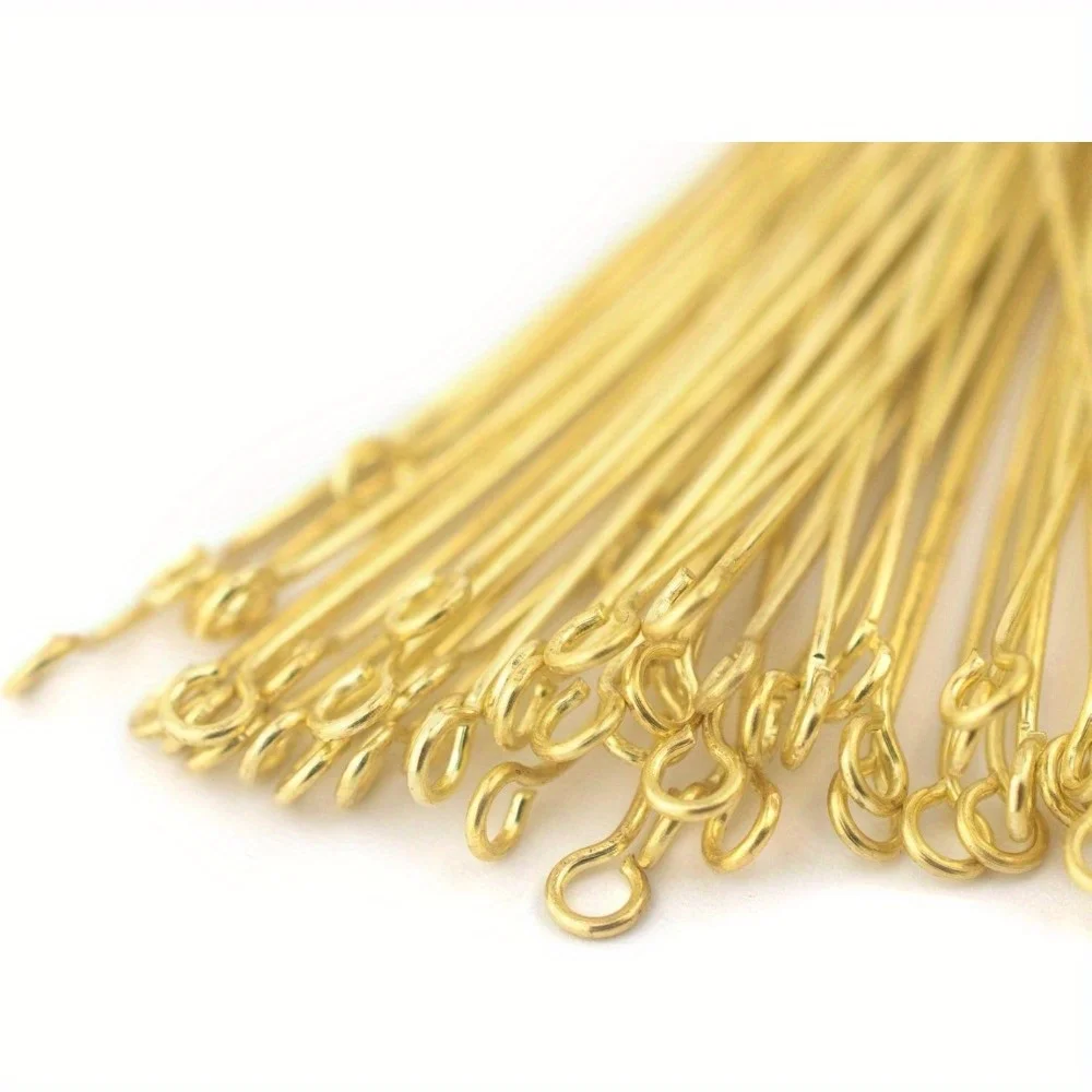 200PCS Mini Metal Wire Eyepins for DIY Craft Beading