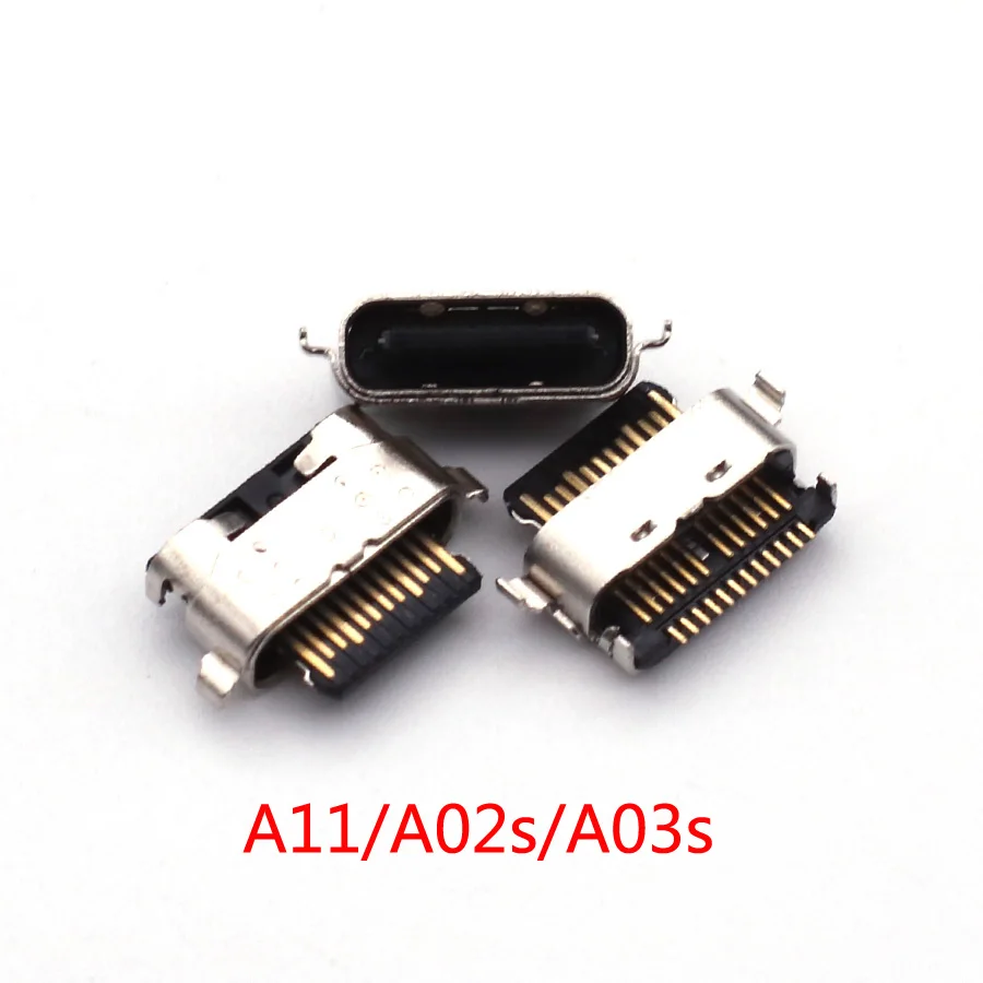 10 قطعة لسامسونج غالاكسي S24 S23 S22 S21 S20 زائد الترا A22 A12 A11 A51 A71 A52 A72 A73 A03S USB شحن ميناء موصل شاحن