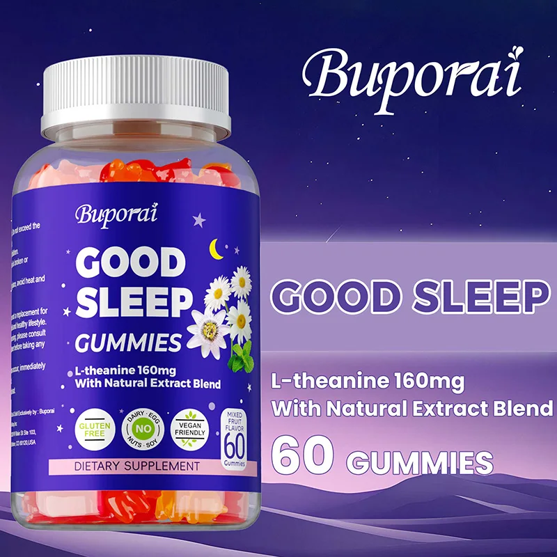 

Sleep Gummies - Relieve Insomnia, Help Improve Sleep Quality, Reduce Waking Time, Help Deep Sleep Improving Insomnia