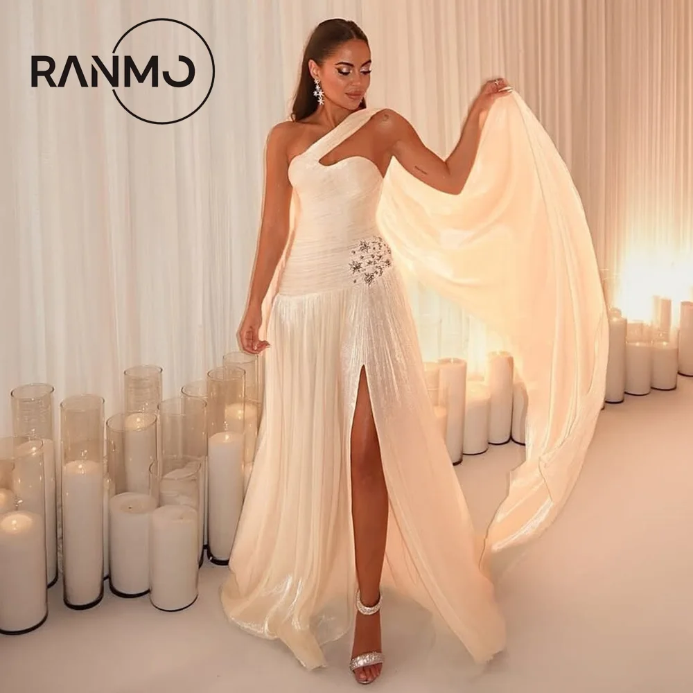 Ranmo-Vestidos De Noche De sirena para mujer, Vestidos De graduación sexys con volantes divididos sin mangas, Vestidos De Novia personalizados para fiesta 2026