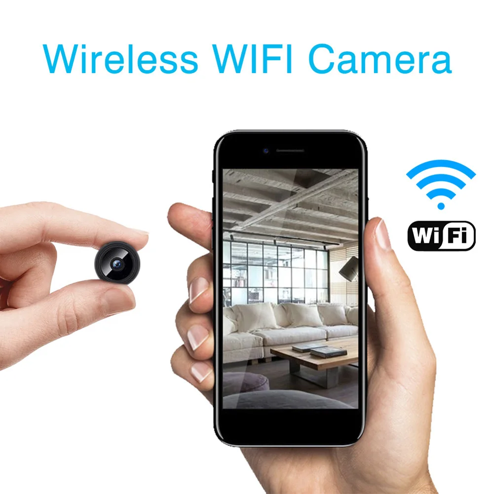 WiFi Wireless Camera Night Vision 1080P HD Wireless IP Camera Motion Detection Wireless Security Camera Rechargeable for Office