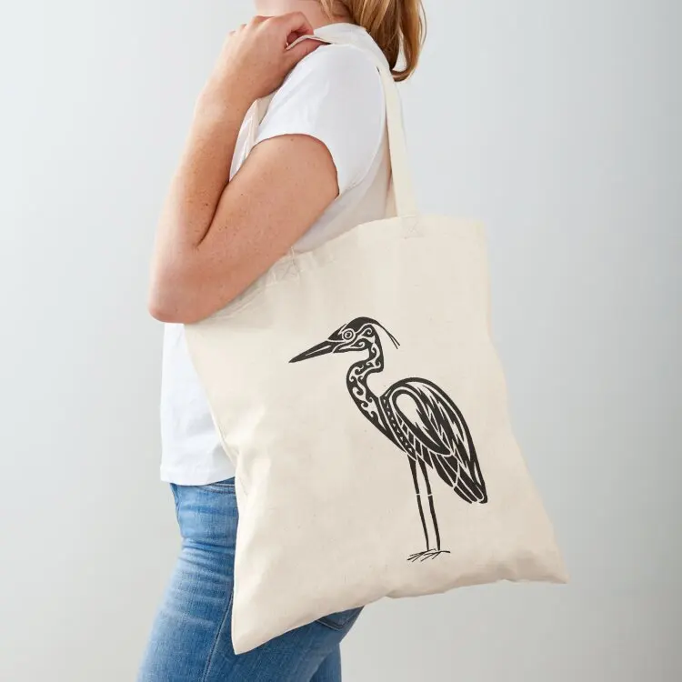 

Great Blue Heron Tribal Design Tote Bag bags for women the tote bag canvas tote bags shopper bag women