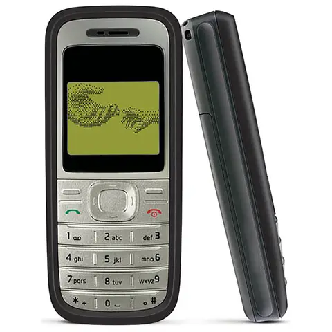 Teléfono móvil original 1200 2G GSM 900/1800 Teléfono móvil desbloqueado. Fabricado en Finlandia el año 2007. No trabajando en América del Norte.